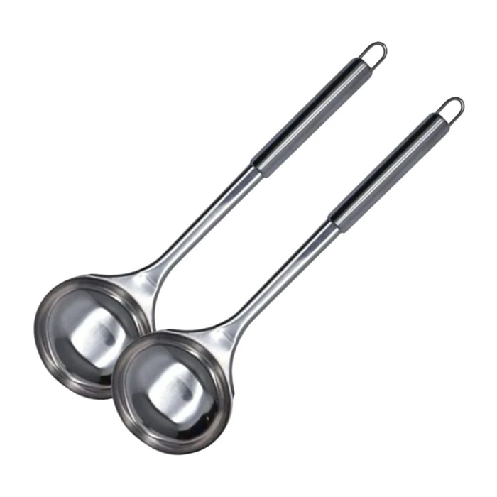 Ensemble de 2 Louches Fackelmann en inox de 32 cm Elemental