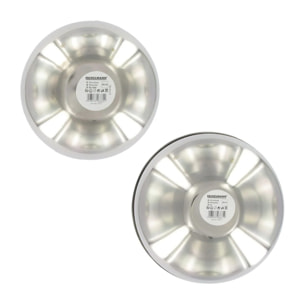 Set de 2 bols à mixer en inox 20,5 et 25 cm Fackelmann Basic