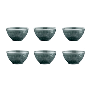 Bol MOON Ø14,5cm - 6 pièces - Pétrole