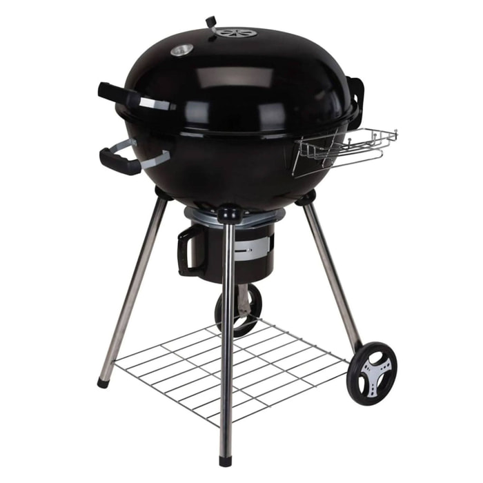 Well home - barbacoa de carbón h.99cm en 4 patas y ruedas