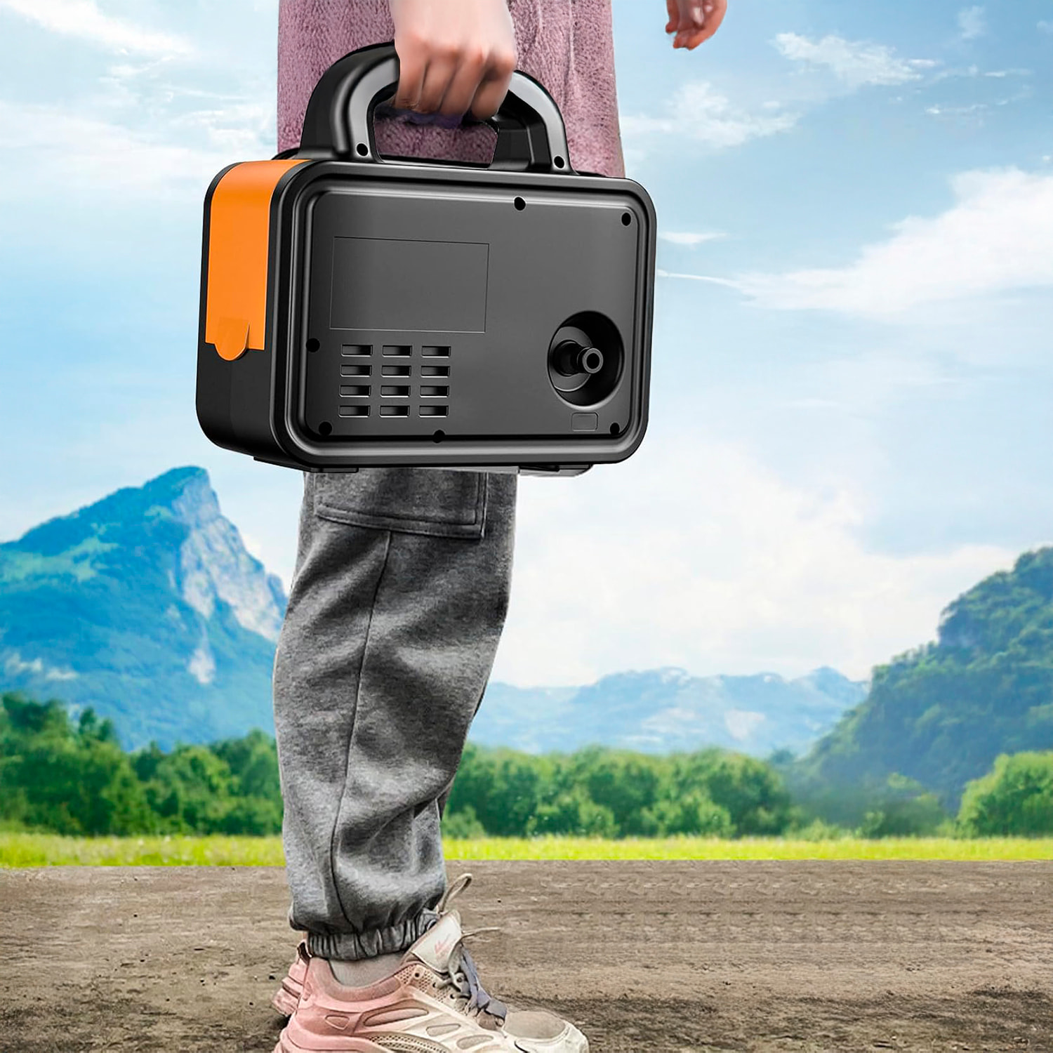 Bomba de agua con presión de 6 bares y una potencia 120W.