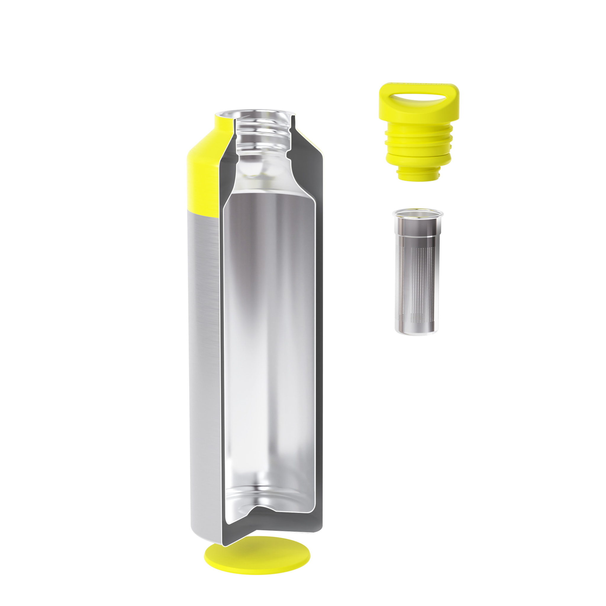 Bouteille isotherme avec infuseur Steel 500ml The Journey