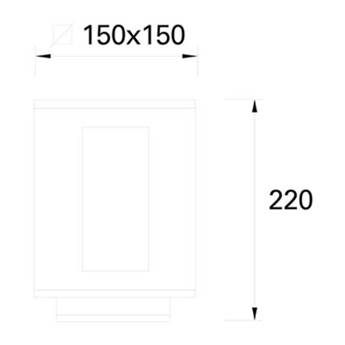 Forlight Baliza Ip44 Alfil E27 23W Gris Urbano