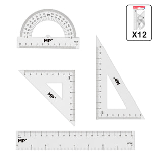 PACK 24 uds REGLAS DE DIBUJO 4 PIEZAS