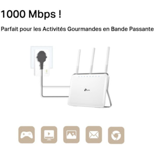 CPL Filaire TP-LINK TL-PA7019P - Blanc