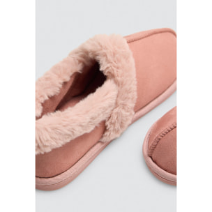 Pantofole da donna con dettagli in pelliccia