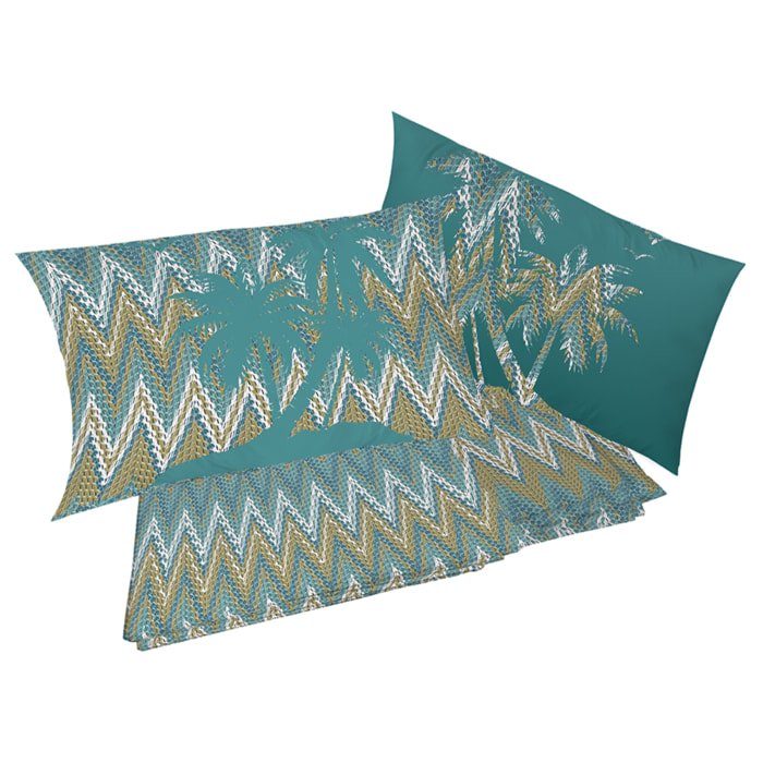 Completo letto palme verde