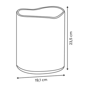 Poubelle Oleya 5L beige