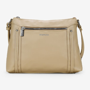 Bolso bandolera beige
