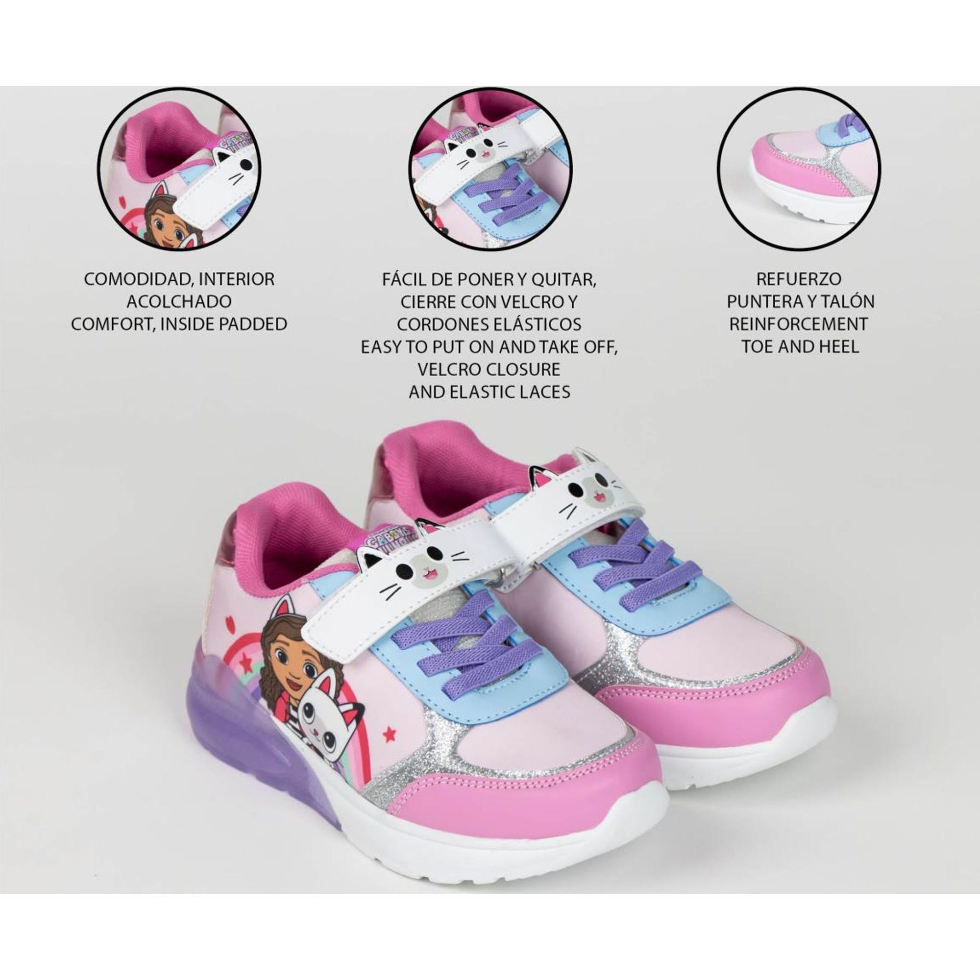 Deportiva Suela Tpr Con Luces Gabby´S Dollhouse