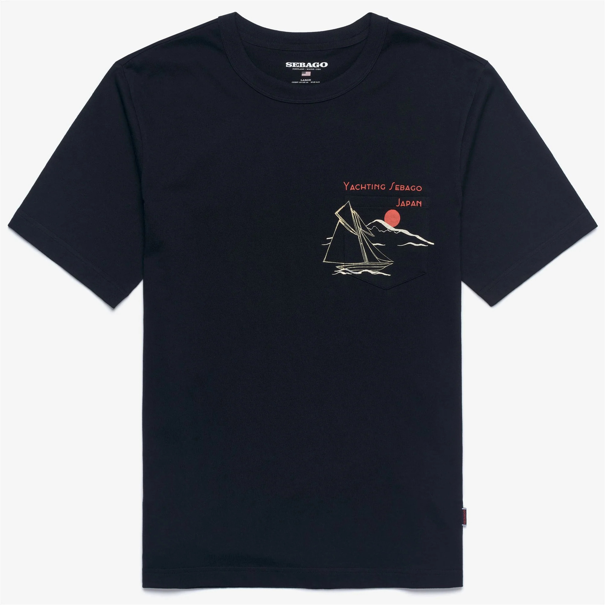 T-Shirts & Top Sebago Uomo Donna Blu REGATTA JAPAN T