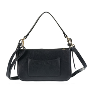 Borsa a spalla da donna Made in Italy - Modello Elowen - 100% pelle - 23.0 x 13.0 x 7.0 cm