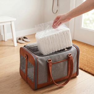 Pañales Desechables para Perros Machos, 48 Unidades, Súper Absorbentes, Antifugas, Pañales Sanitarios para Cachorros, Talla M, 45-64 cm de Cintura