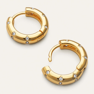 Pendientes Aro Starla Sparks S Baño Oro
