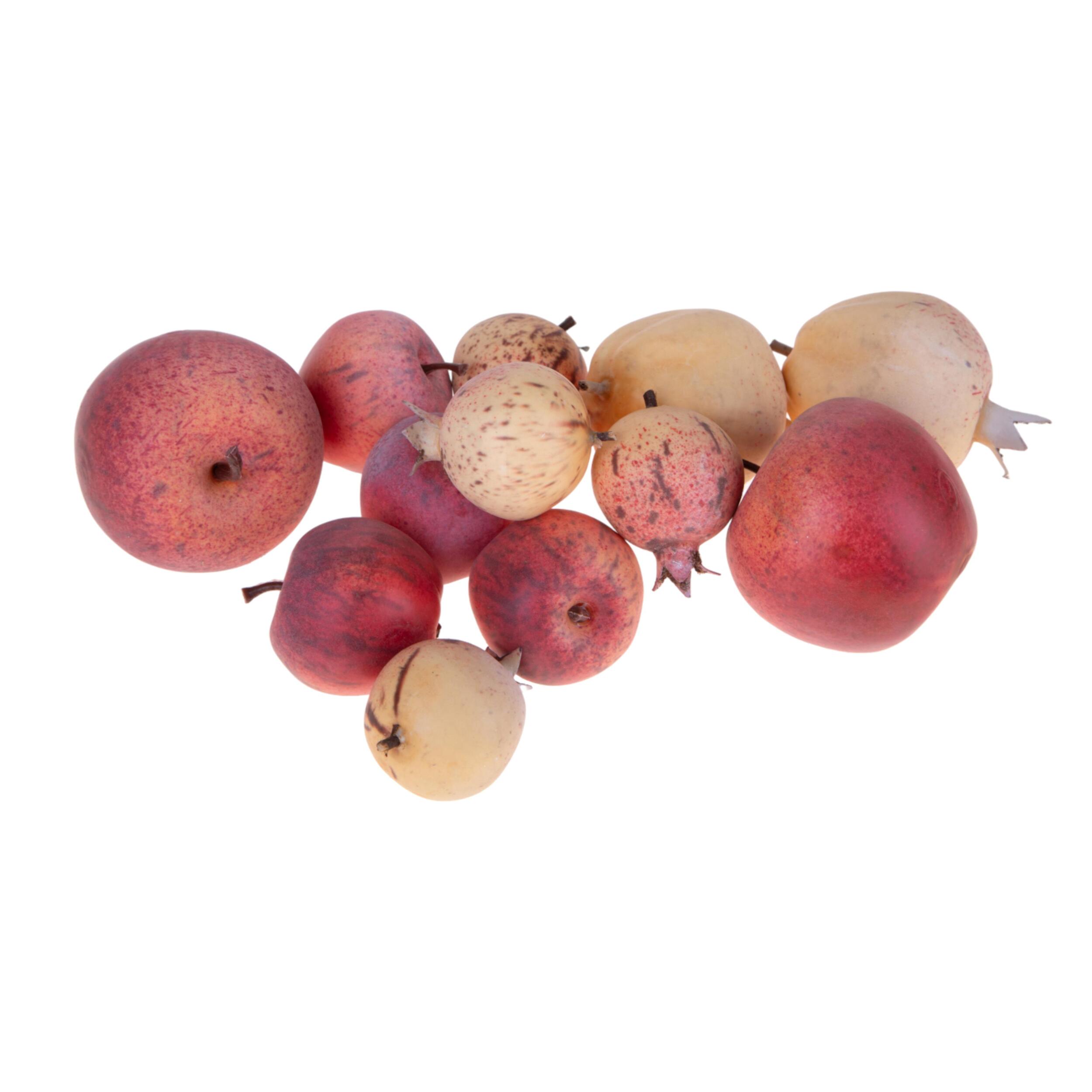 Mele/melograni - Pezzi 6 - 6,8xH6x6,8cm - Bianchi Dino SpA