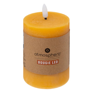 Bougie ronde LED Molia 7x13cm jaune
