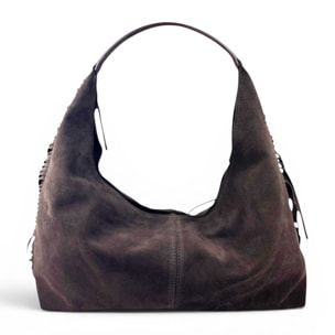 Borsa a Spalla Cheval Firenze Belen Suede Testa di Moro