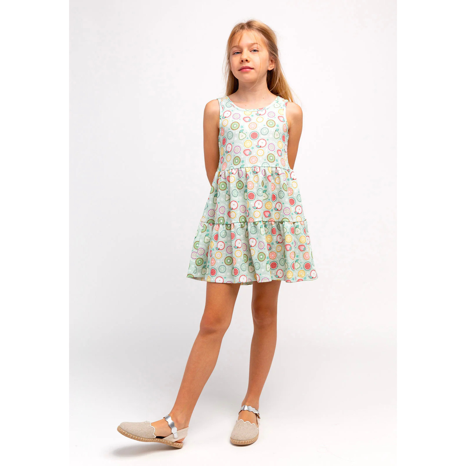 Alpargatas Niña Olas Plateadas Metalizadas