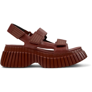 Sandalias - CAMPER BCN - Rojo - Cuero liso