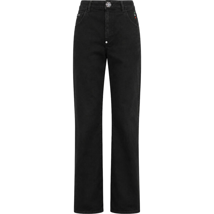 PHILIPP PLEIN Vaqueros de corte recto BASIC