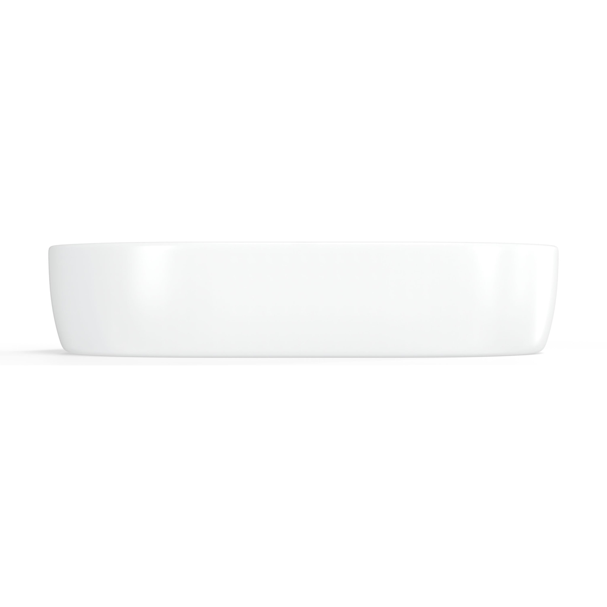 Infinitio Vasque à poser 60 x 40 x 12,5 cm, sans trop-plein + Bonde à écoulement libre - Blanc mat