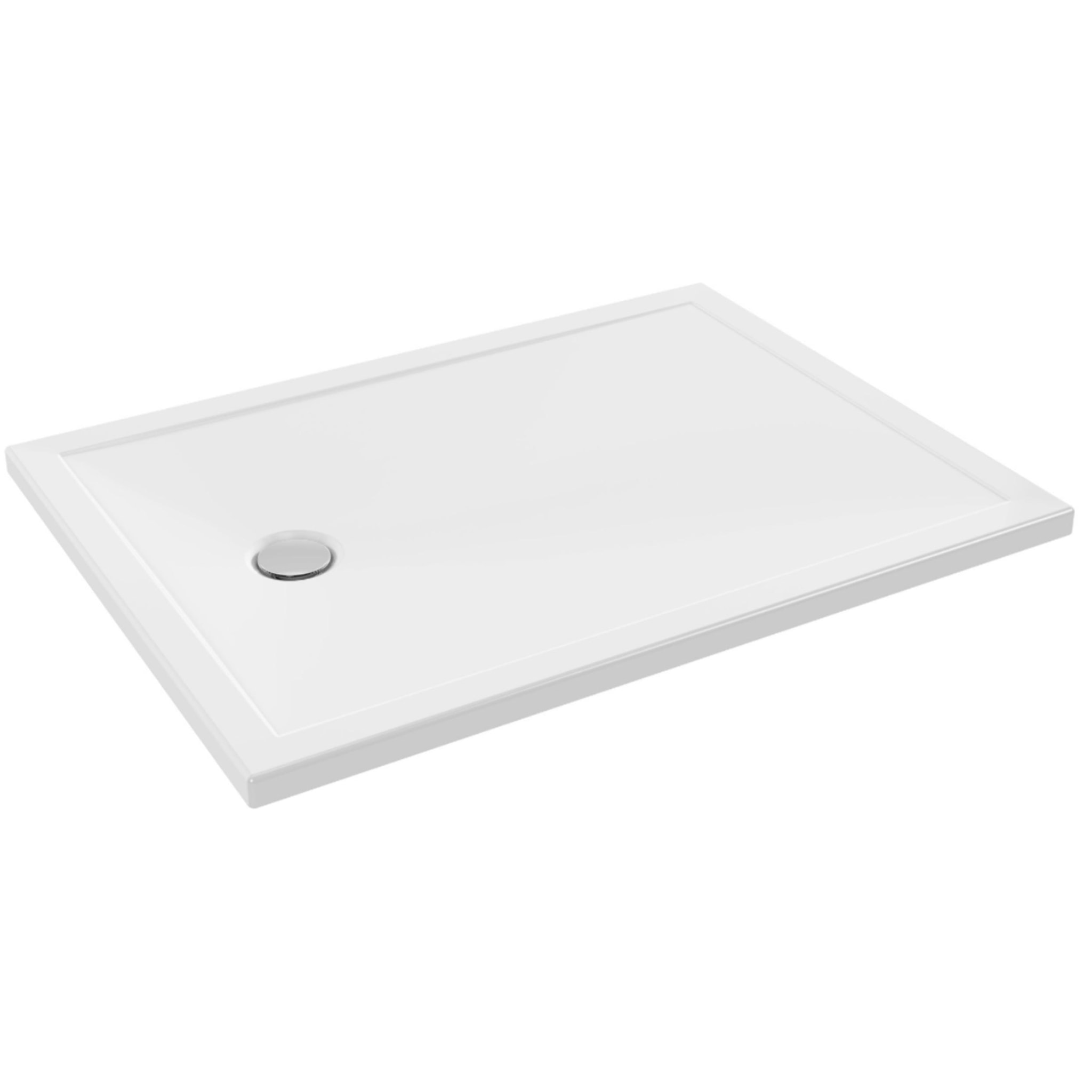 Receveur de douche 120 x 90 Gaspard extra-plat céramique bonde à gauche