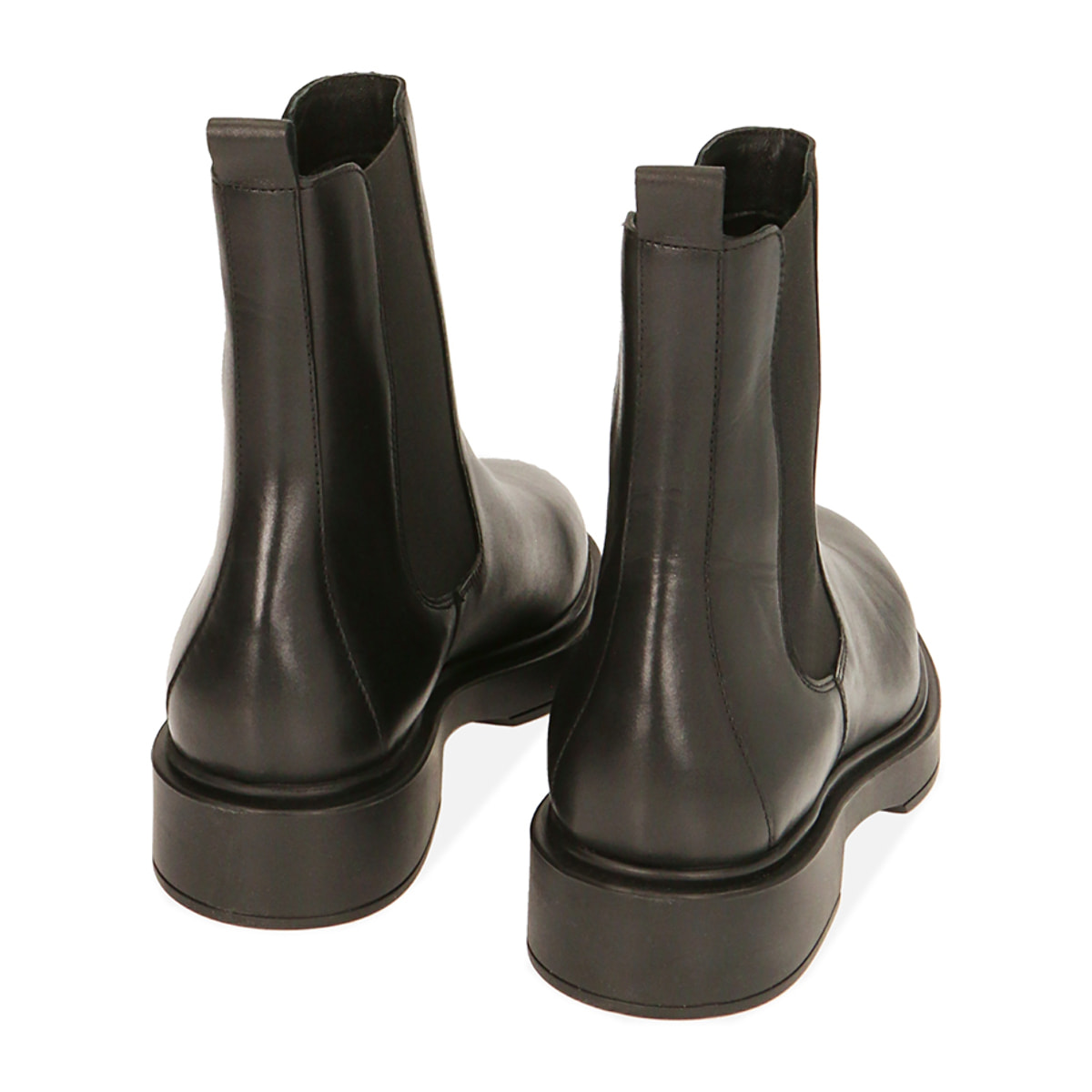 Botines Chelsea de cuero negro