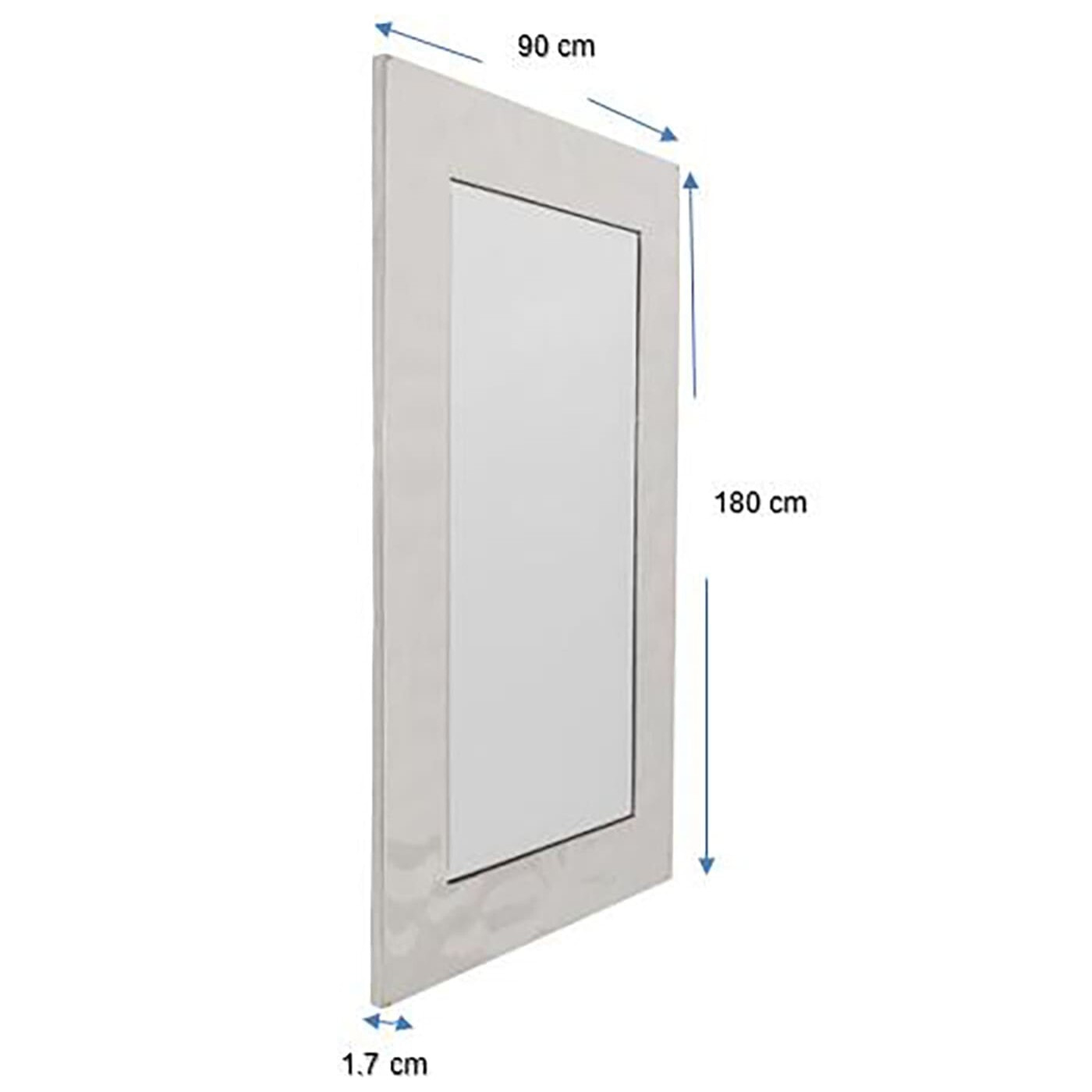 Miroir Caldera 180x90cm chrome Kare Design