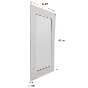 Miroir Caldera 180x90cm chrome Kare Design
