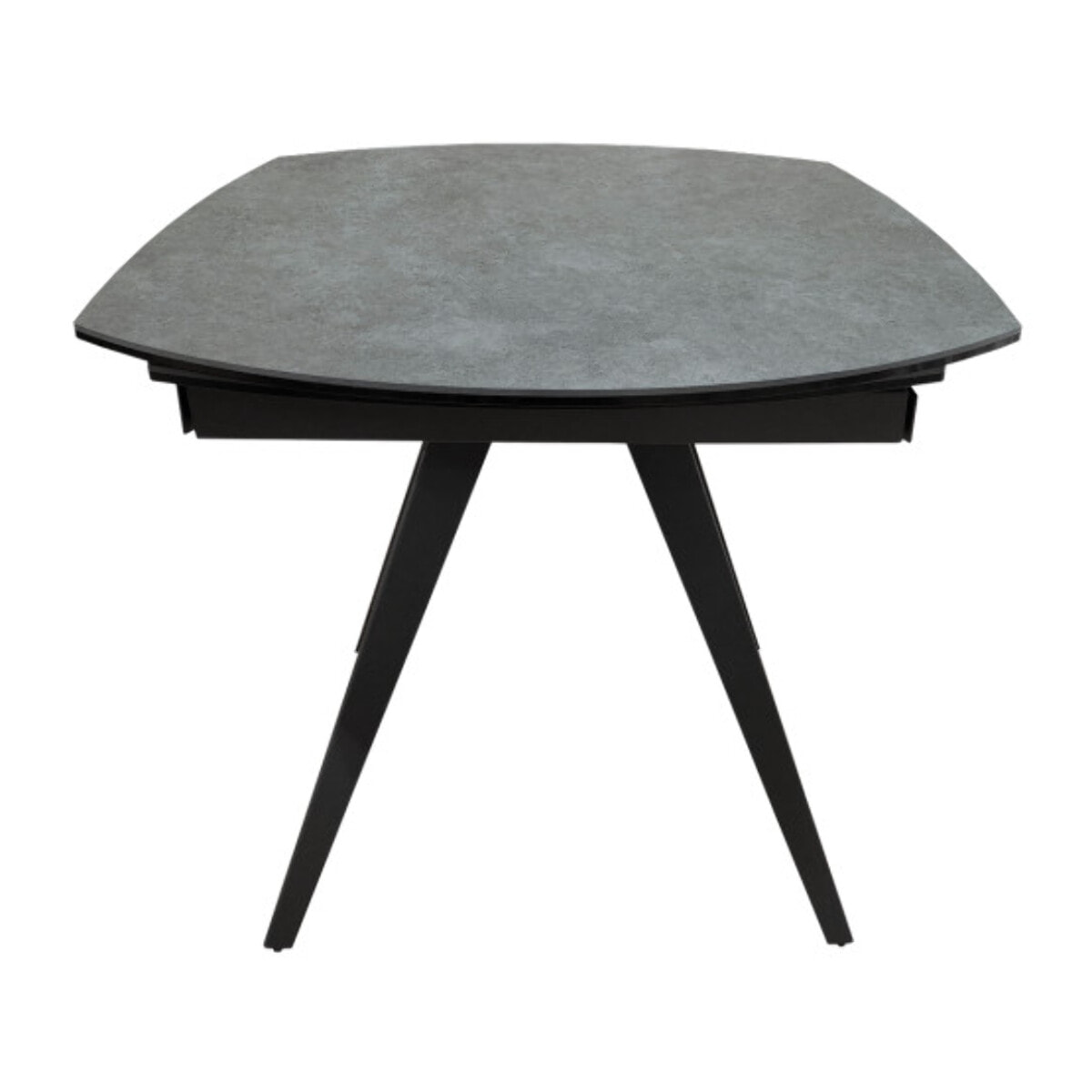 Table en céramique rallonges rotatives 120/180 cm - gris clair - BRERA