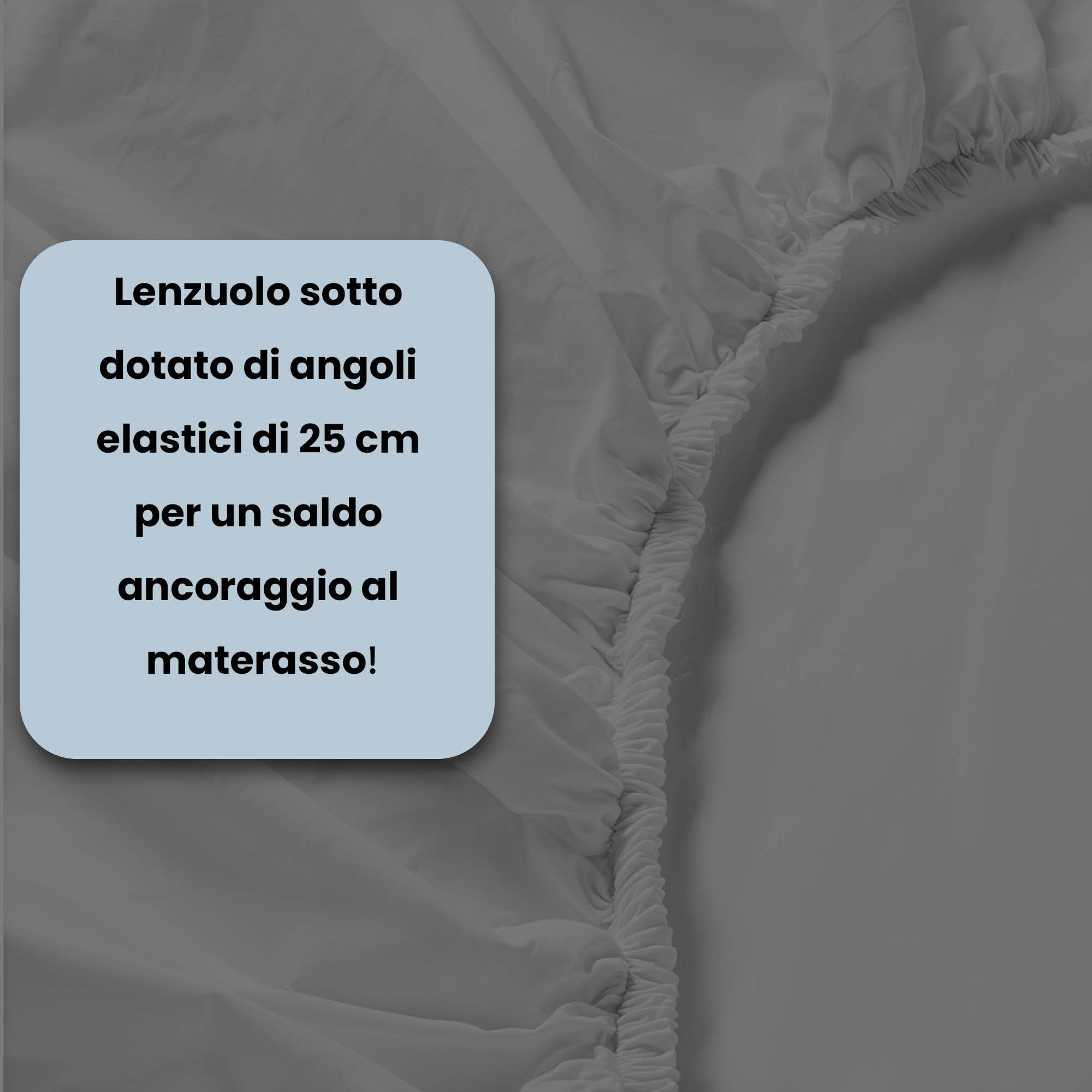 LENZUOLO SOTTO CON ANGOLI MAX COLOR, 100% COTONE MADE IN ITALY