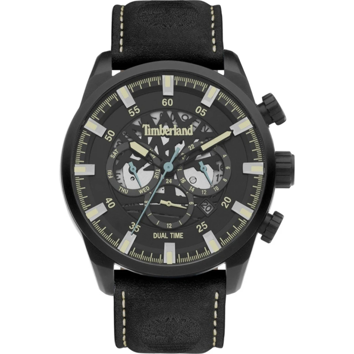 Reloj Timberland TDWGF2100601 Hombre Analogico Cuarzo con Correa de Cuero