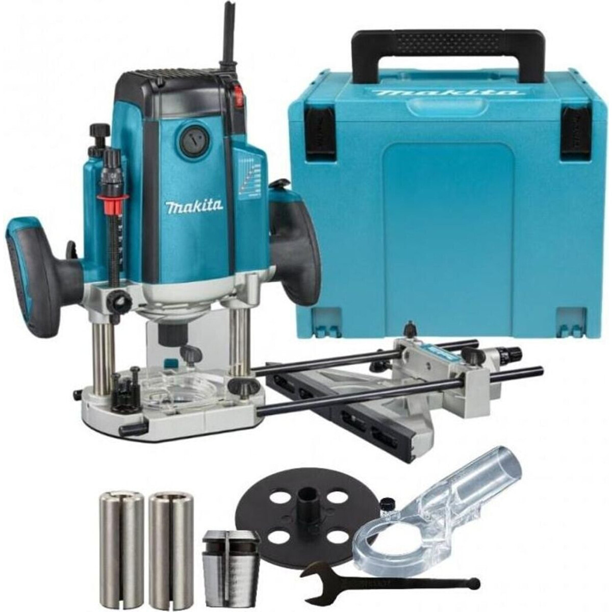 Défonceuse 2100W-Q12mm avec frein - Makita - MakPac - RP2303FC07