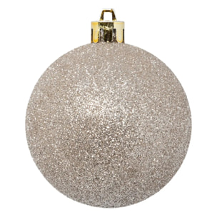 Kit de 18 Boules de Noël beige