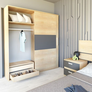 Dormitorio Ataneq Pure 4C Plus Cambria - Grafito