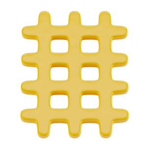 Dessous de plat céramique grid jaune