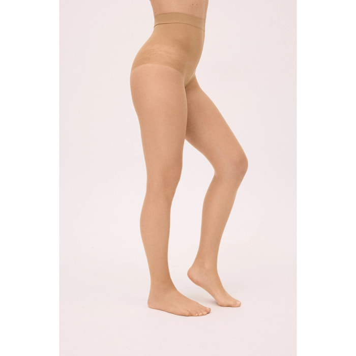 Collant modellanti donna Beige