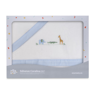 Triptico Coche Coralina Modelo Savanna Jirafa Bco/Azul