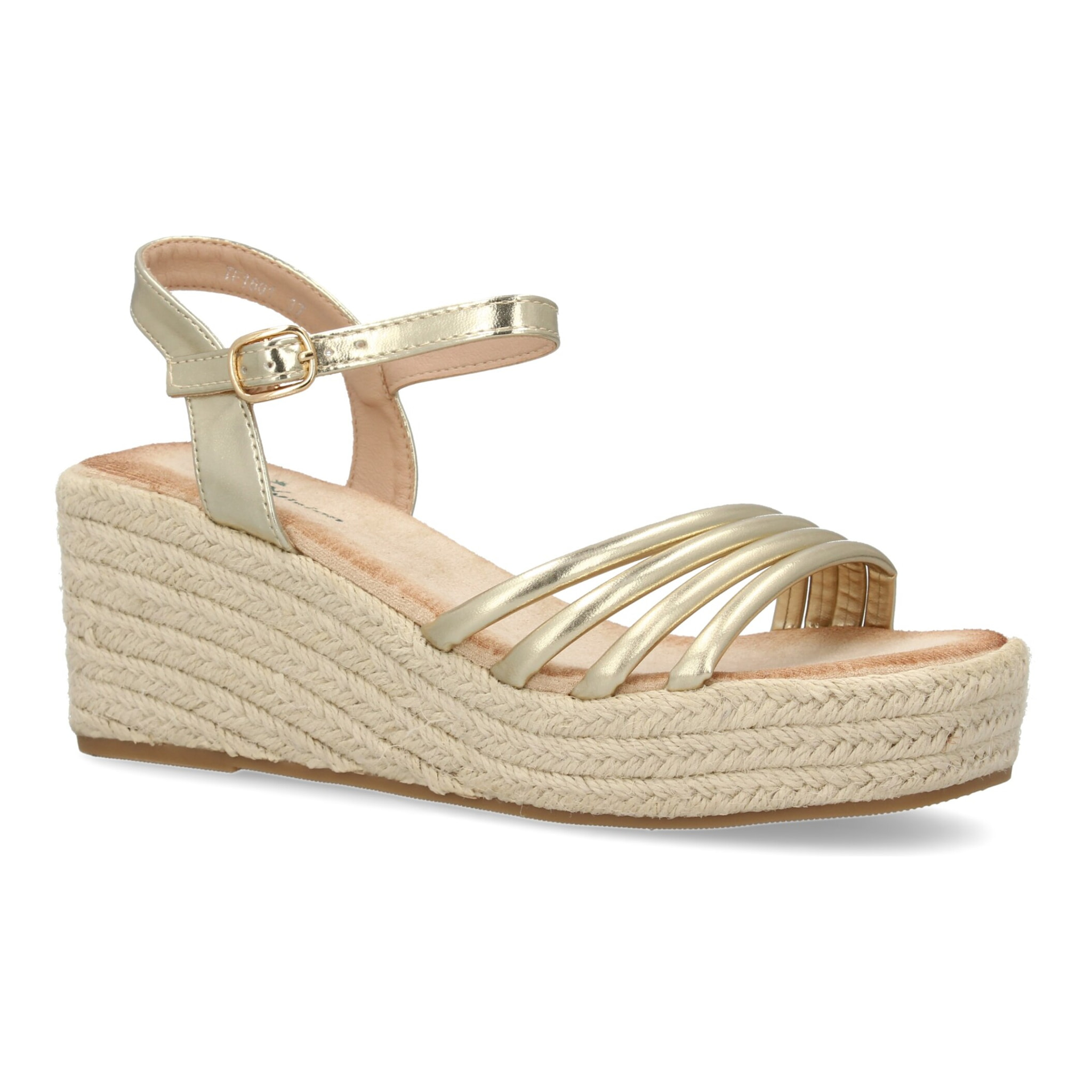 Sandalias de cuña para mujer, comodas y elegantes, diseño moderno trenzado