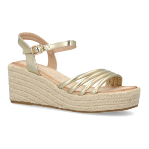 Sandalias de cuña para mujer, comodas y elegantes, diseño moderno trenzado