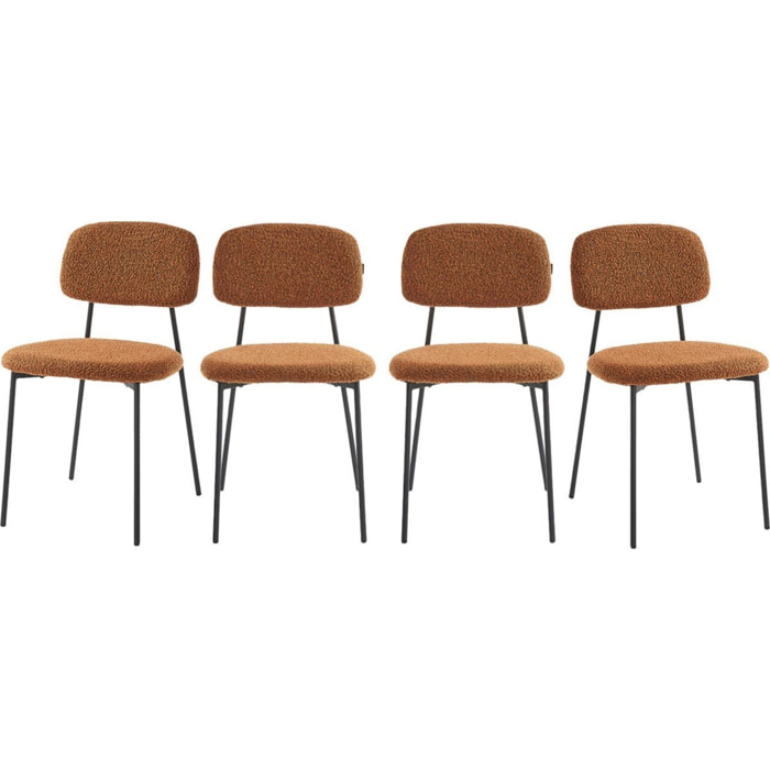 Lot de 4 chaises - LORIE