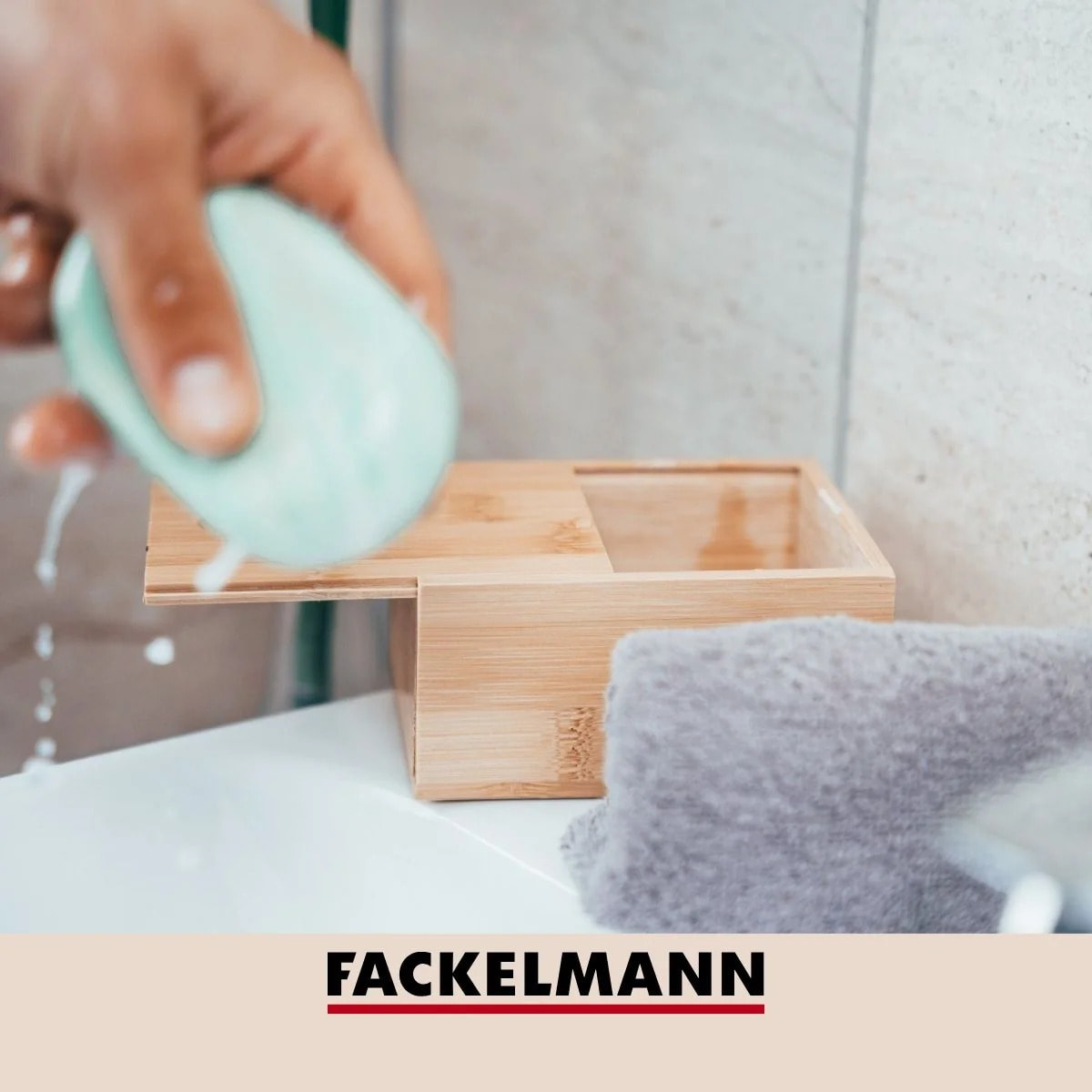Lot de 2 porte savon avec 2 ustensiles de cuisine Fackelmann Tecno