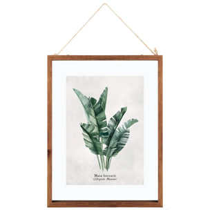 Cadre "Feuilles" en verre 38x48 cm