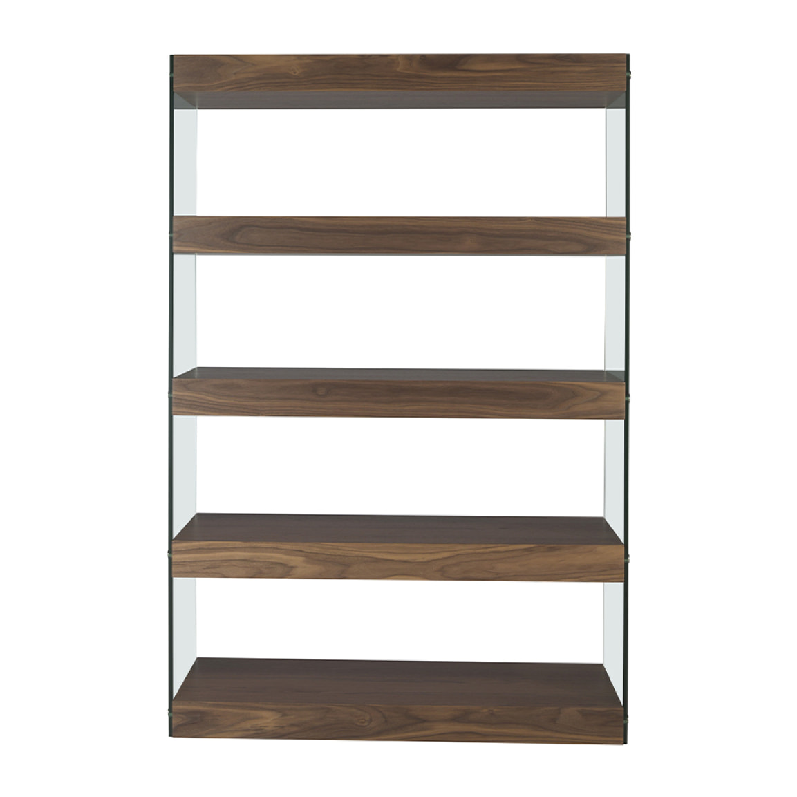 Estantería en DM y cristal 122x38x183cm