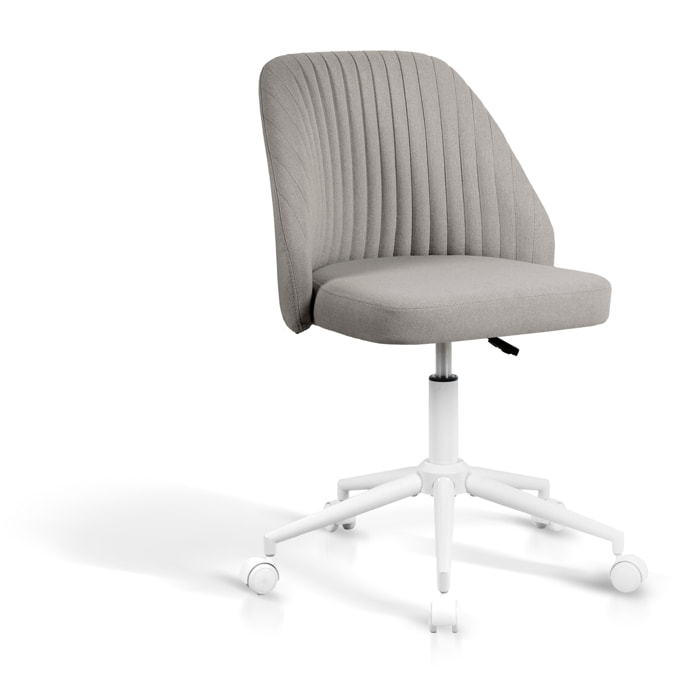Silla de estudio Estela tela gris moteada 90x57x57 cm