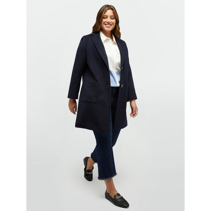 Fiorella Rubino - Cappotto in panno - Blu