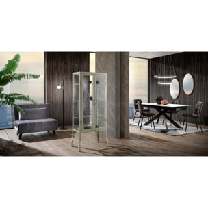 Tomasucci vitrine haute 2 portes MASH BLANC