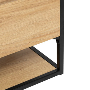 Meuble tv 3 tiroirs "Aldea" beige 160x50x40cm