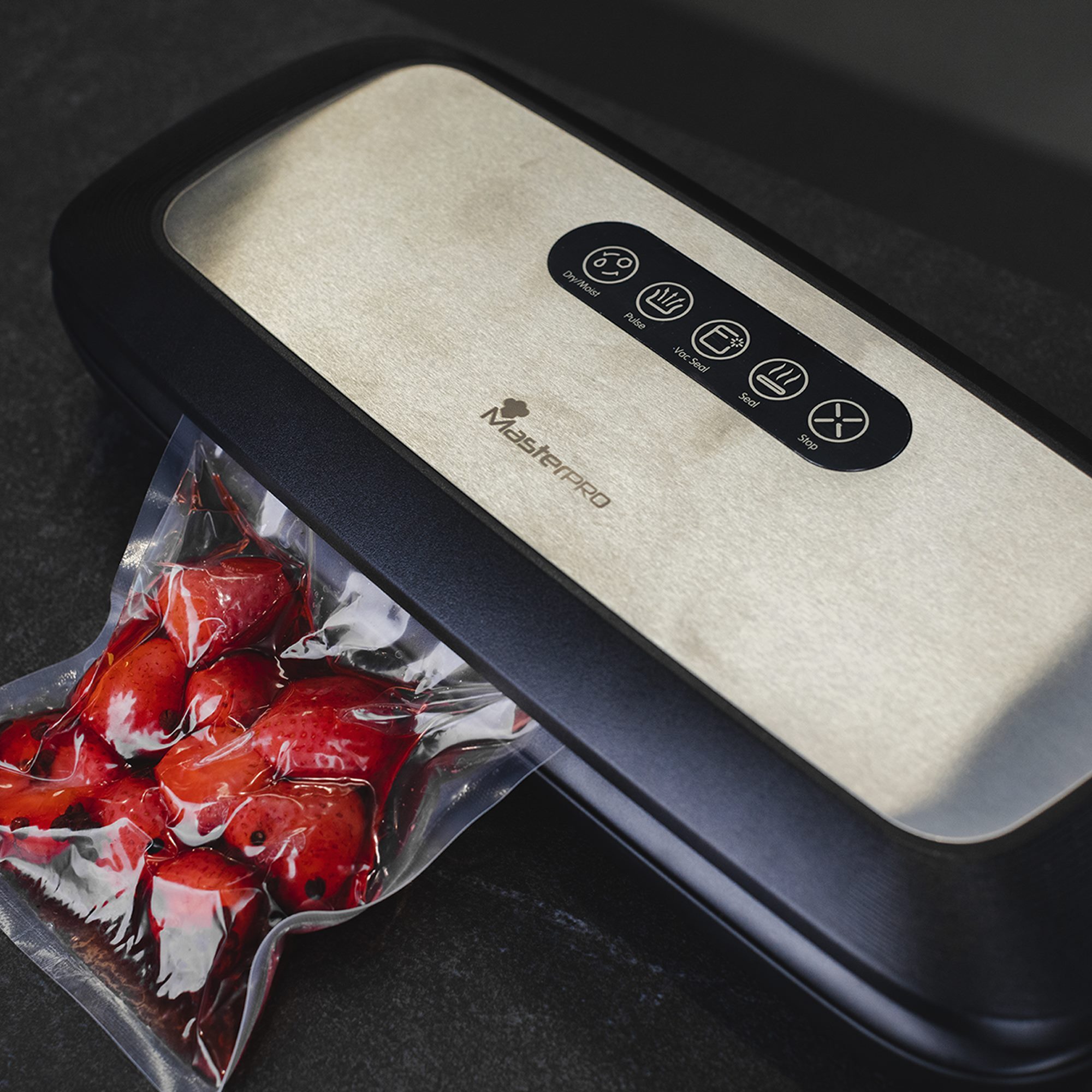 Envasadora al vacio -60kpa foodies en acero inoxidable