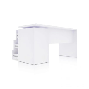 Mesa de escritorio Sasha Blanco Artik (Blanco Mate)